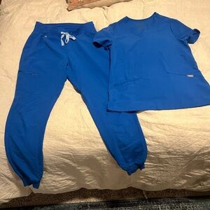 Figs royal blue set XS